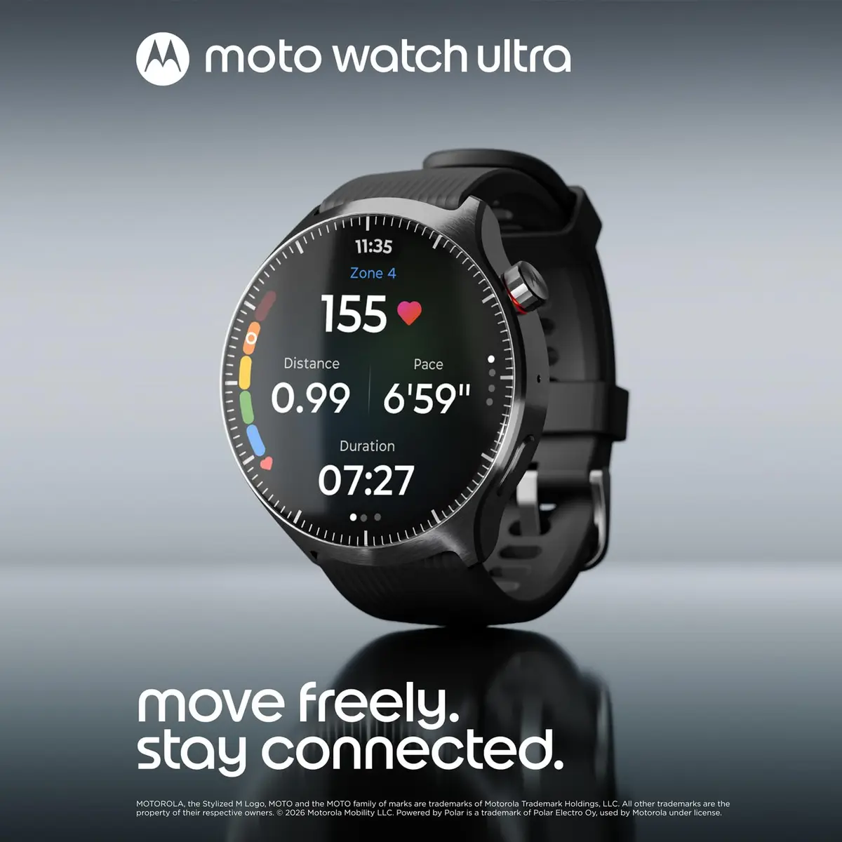 Motorola Moto Watch Ultra with 2 Watch Bands | Premium Wearable Computer - view 7