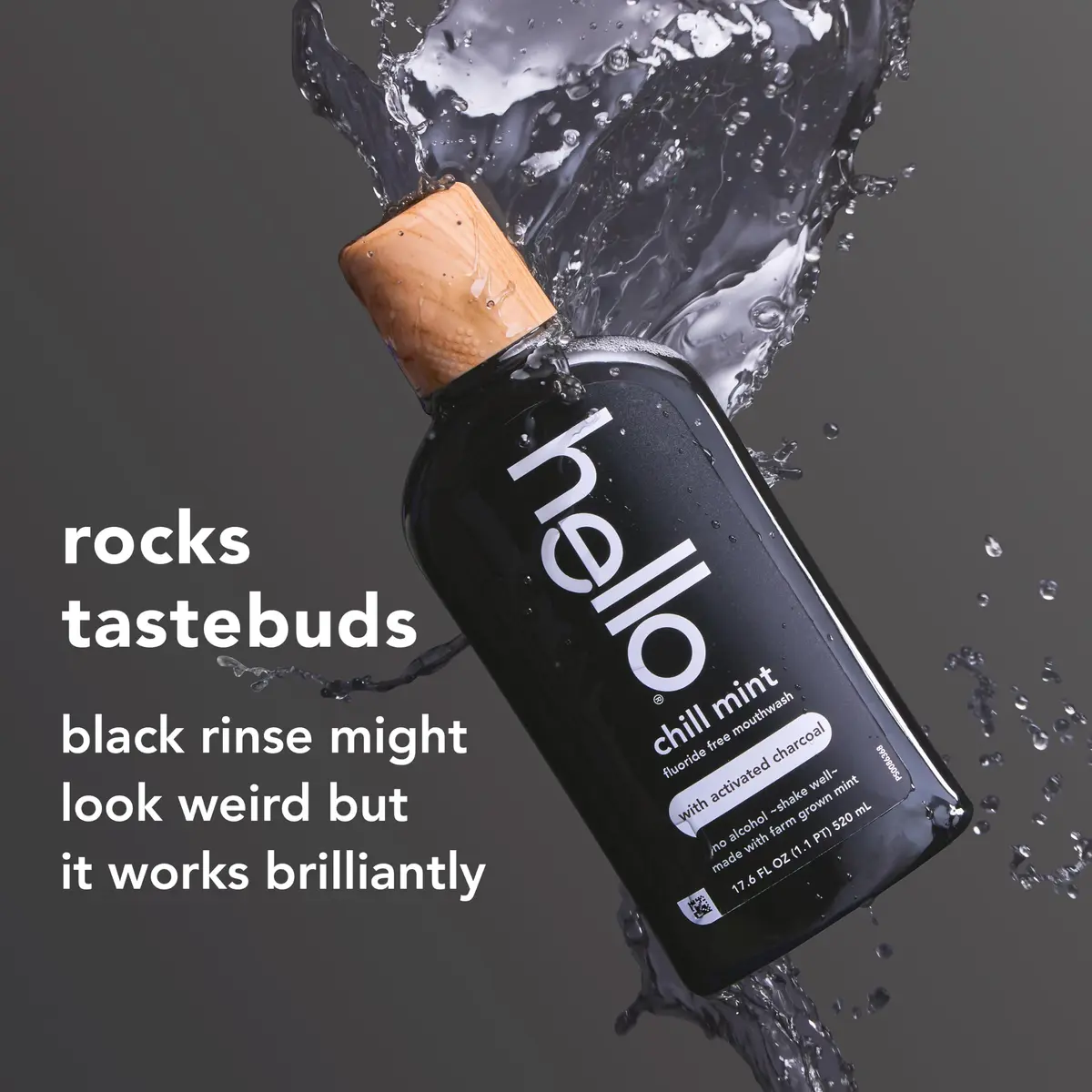 hello Epic Whitening Activated Charcoal Toothpaste & Chill Mint Mouthwash Bundle | 4 oz Toothpaste (3pk) & 17.6 Fl Oz Mouthwash (3pk) - view 6