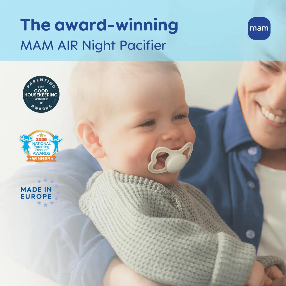 MAM Air Pacifier 6-16 Months, 48 Count (1.2 lb) | Extra Air Flow for Sensitive Skin - view 3