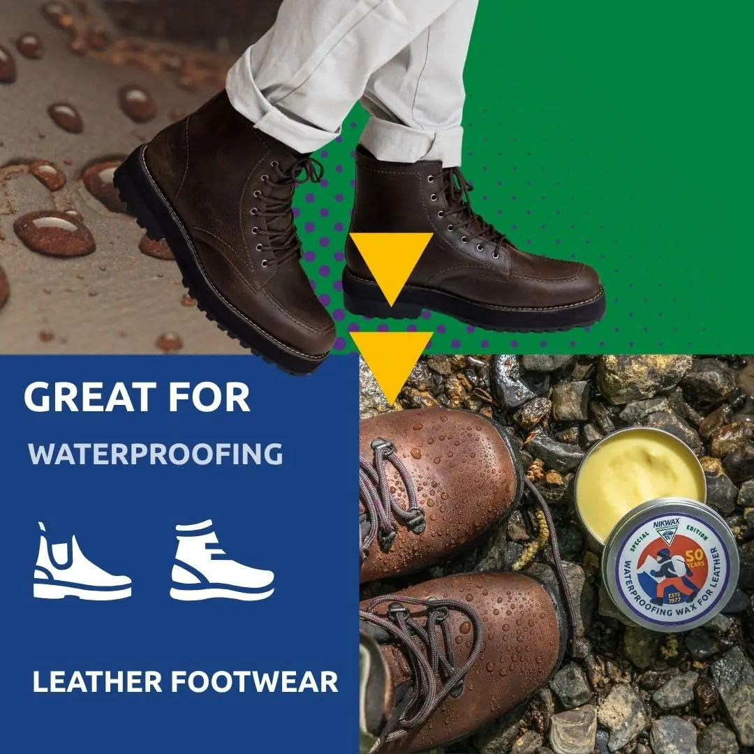 Nikwax Waterproofing Wax for Leather 2.8 Ounce | Water Repellency & Leather Care - view 3