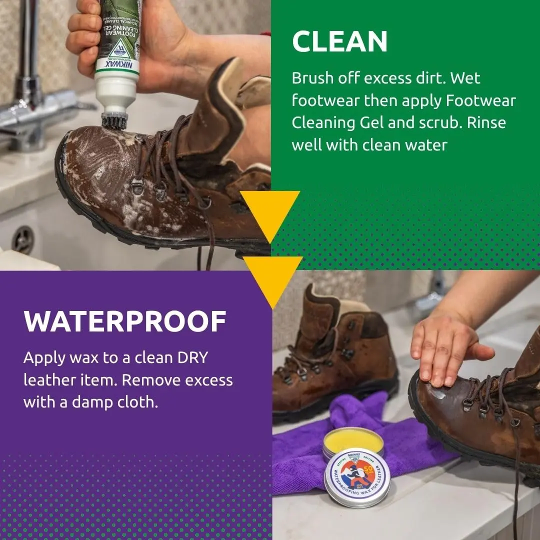 Nikwax Waterproofing Wax for Leather 2.8 Ounce | Water Repellency & Leather Care - view 4