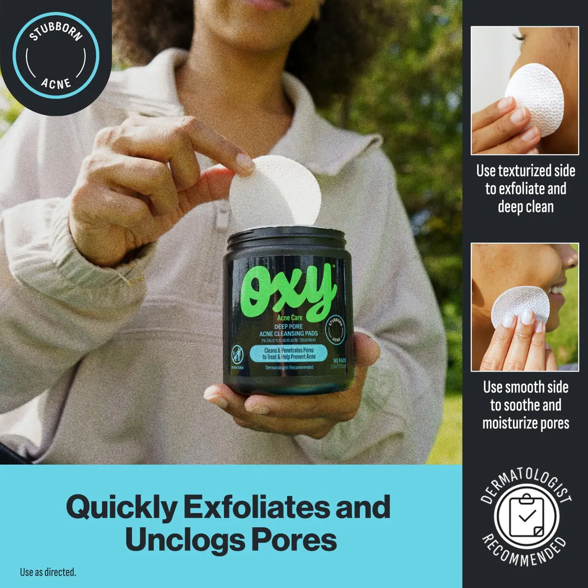 Oxy Deep Pore Acne Cleansing Pads Maximum Strength 2% Salicylic Acid 90 Count (Pack of 9) | Fights Stubborn Breakouts & Unclogs Pores - view 4