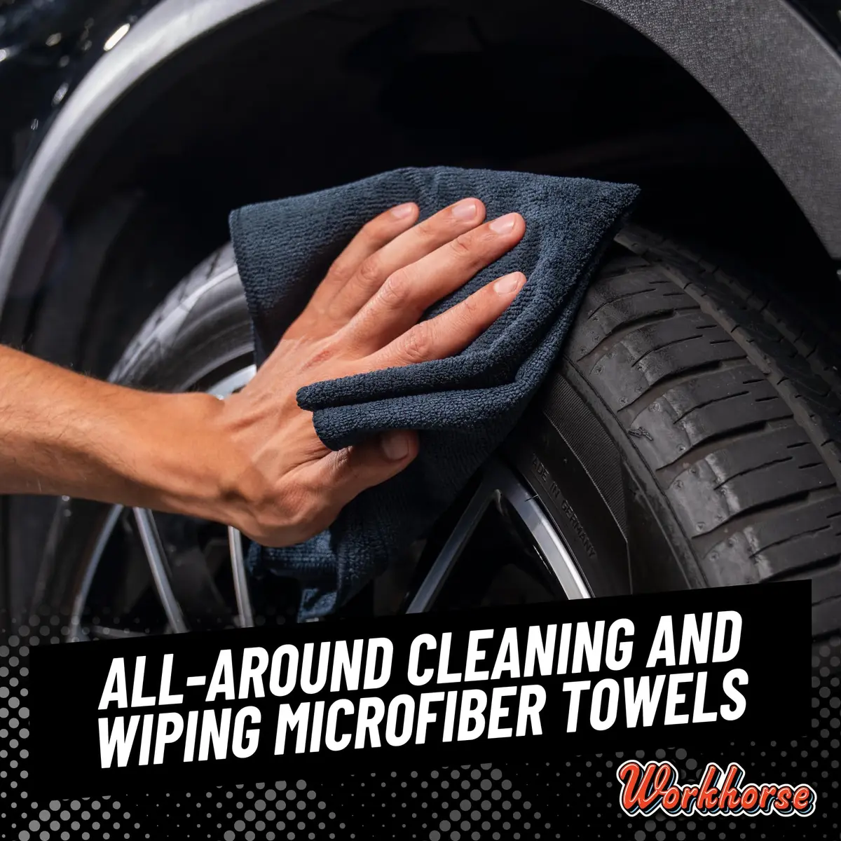 Chemical Guys MIC35306 Workhorse Microfiber Towel 16 in. x 16 in. Pack of 8 | Professional Grade, Lint-Free, Scratch-Free - view 3