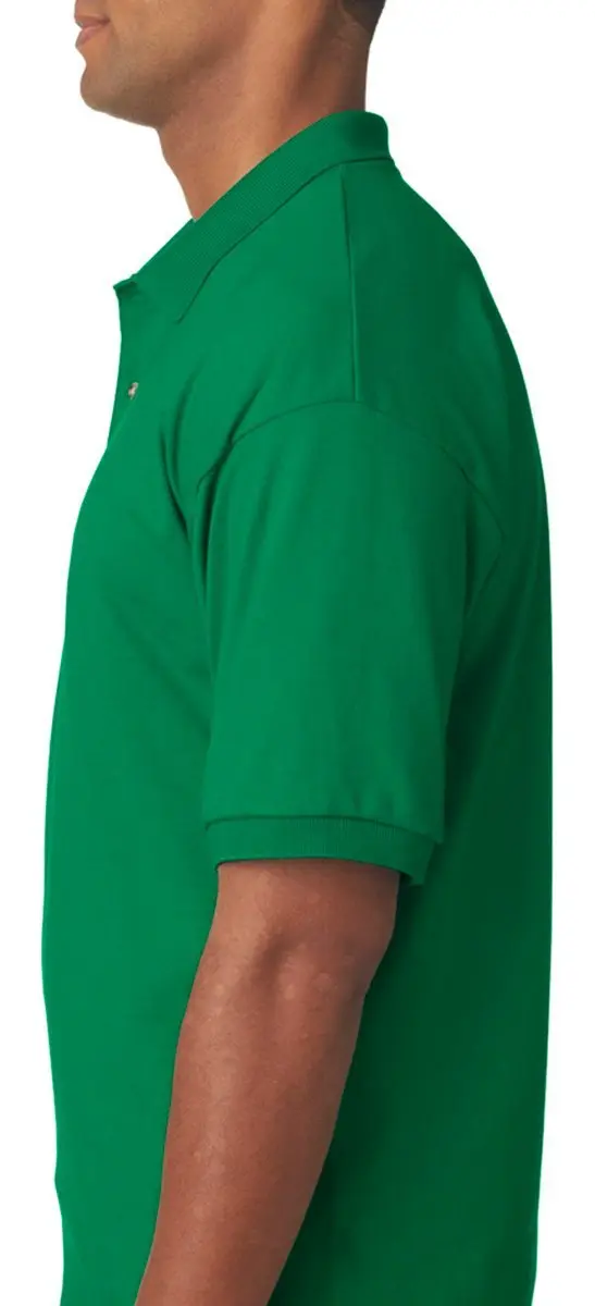 Gildan G8800 Adult 6 oz DryBlend 50/50 Polo Black | Lightweight, Durable, Tagless for Comfort - view 2