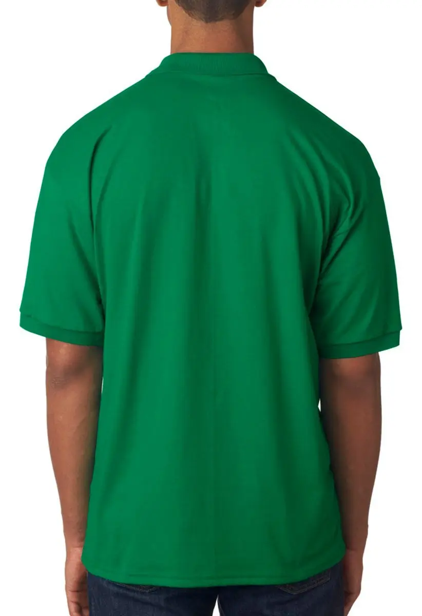 Gildan G8800 Adult 6 oz DryBlend 50/50 Polo Black | Lightweight, Durable, Tagless for Comfort - view 3
