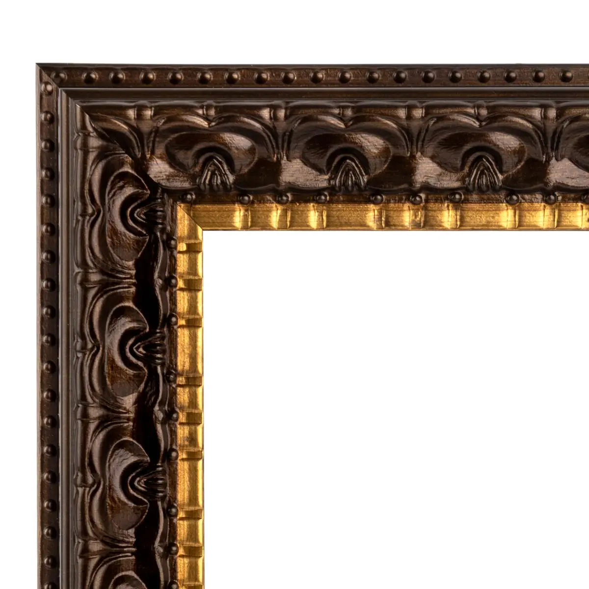 Golden State Art 12x16 Dark Brown & Gold Frame Mat for 8x12 Real Glass | Elegant Gallery Display - view 7