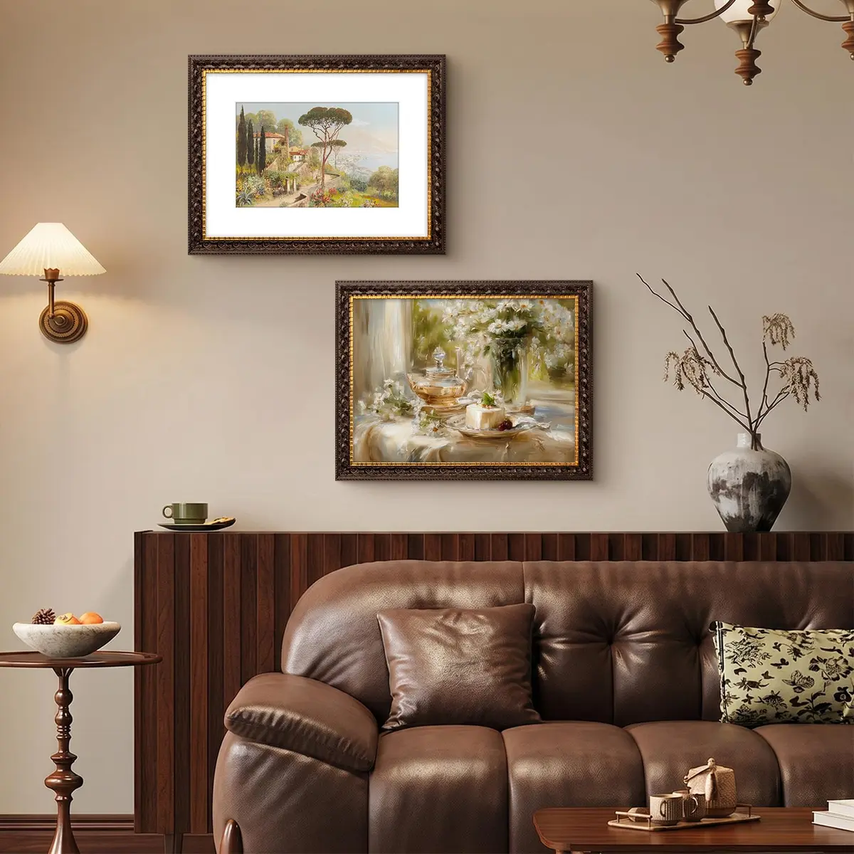 Golden State Art 12x16 Dark Brown & Gold Frame Mat for 8x12 Real Glass | Elegant Gallery Display - view 8