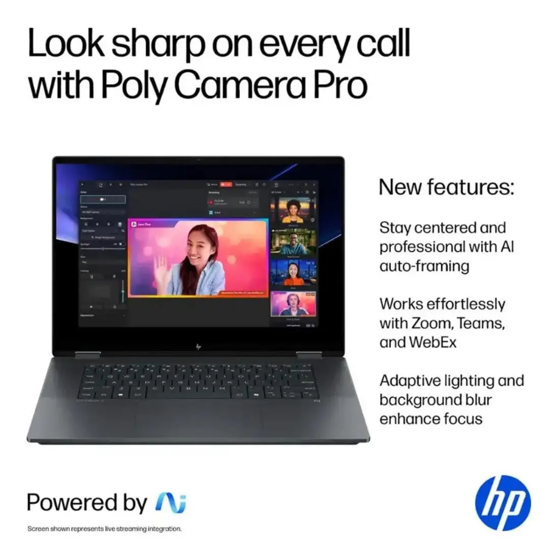 HP OmniBook X Flip 2-in-1 16" 2K Touchscreen Laptop,Intel Ultra 7,Arc 140V | 16GB RAM, 1TB SSD, Windows 11 Pro - view 2