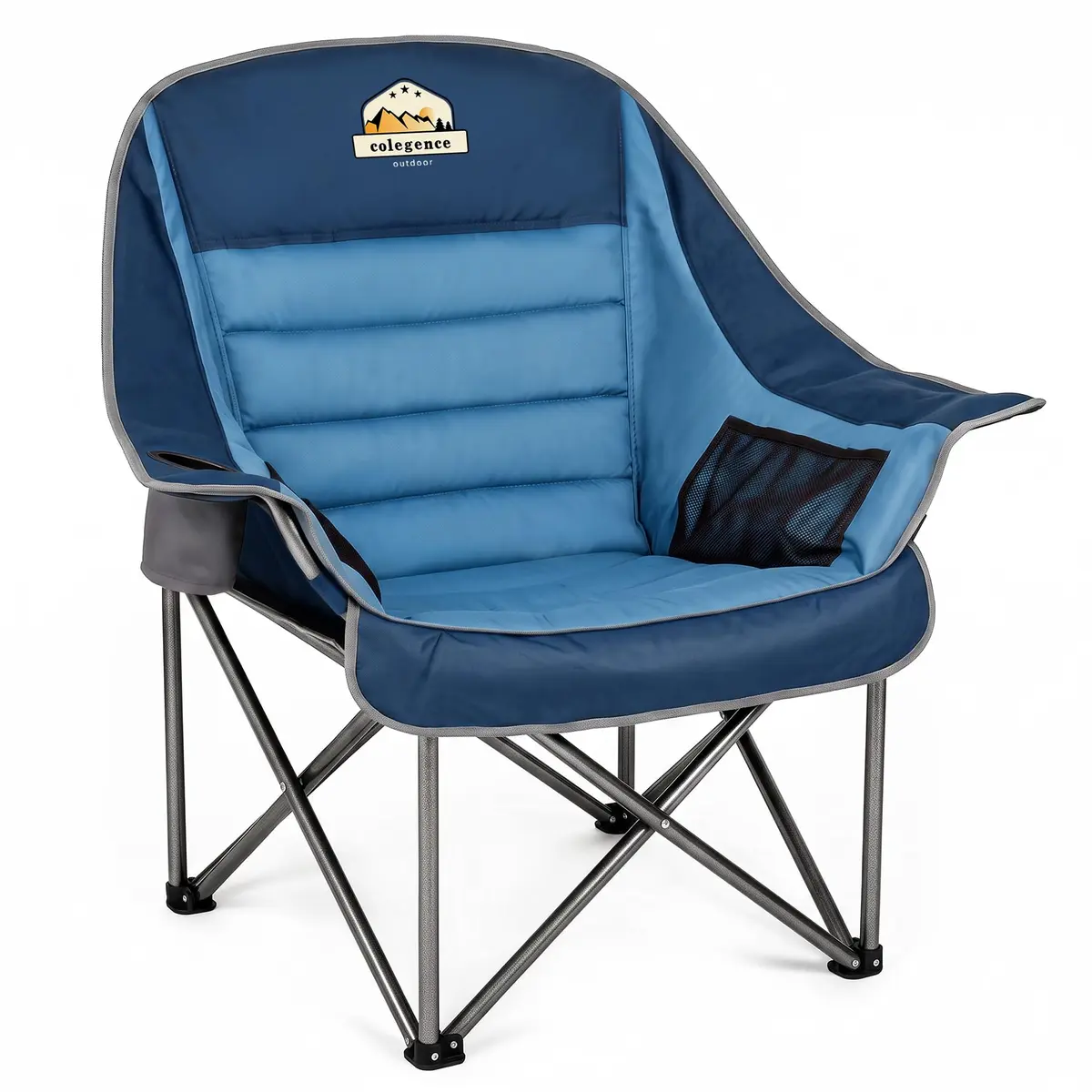 Colegence Oversized XL Padded Camping Chair Heavy Duty Lawn Chair | Supports 500 lbs, Weather-Resistant, Extra Comfort - main product image